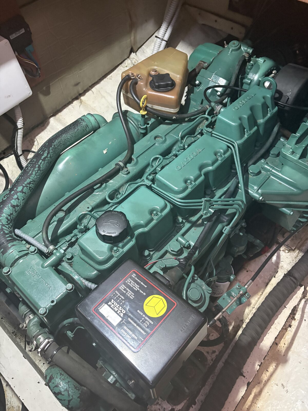 The Volvo Penta main engine aboard Gran Blau
